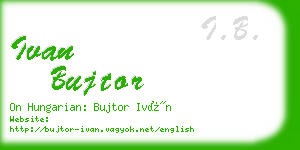 ivan bujtor business card